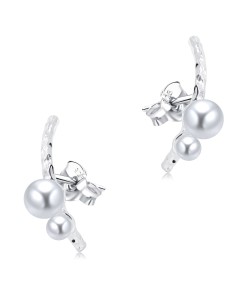 Classic Pearl Silver Stud Earring STS-6082